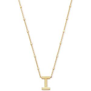 Letters I pendant necklace for women fashion jewelry 14k gold plated brass